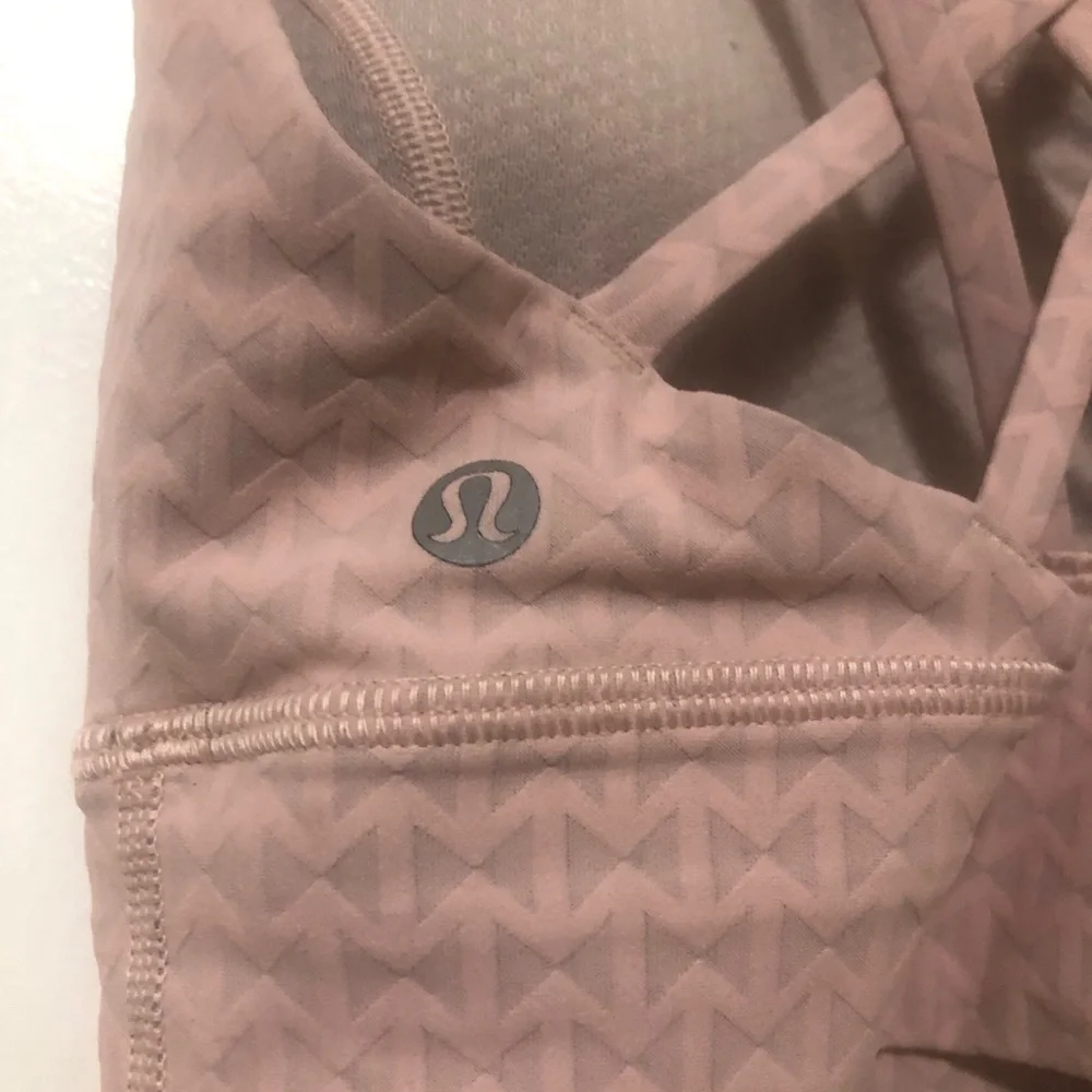 lululemon athletica Pink Double-Strap Sports Bra Size 6